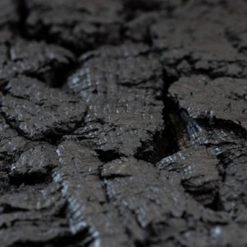 Floer akukurk wandpanelen boomschors zwart detail 455x455