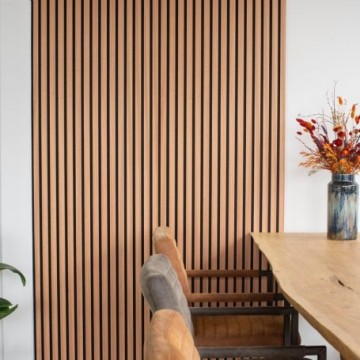 Floer akupanel wandpaneel mahonie naturel sfeer 455x455