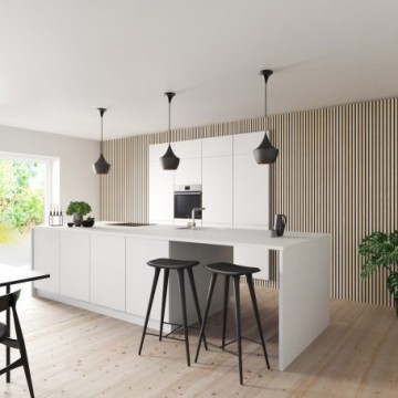 Floer akupanel wandpanelen licht essen interieur keuken 455x455